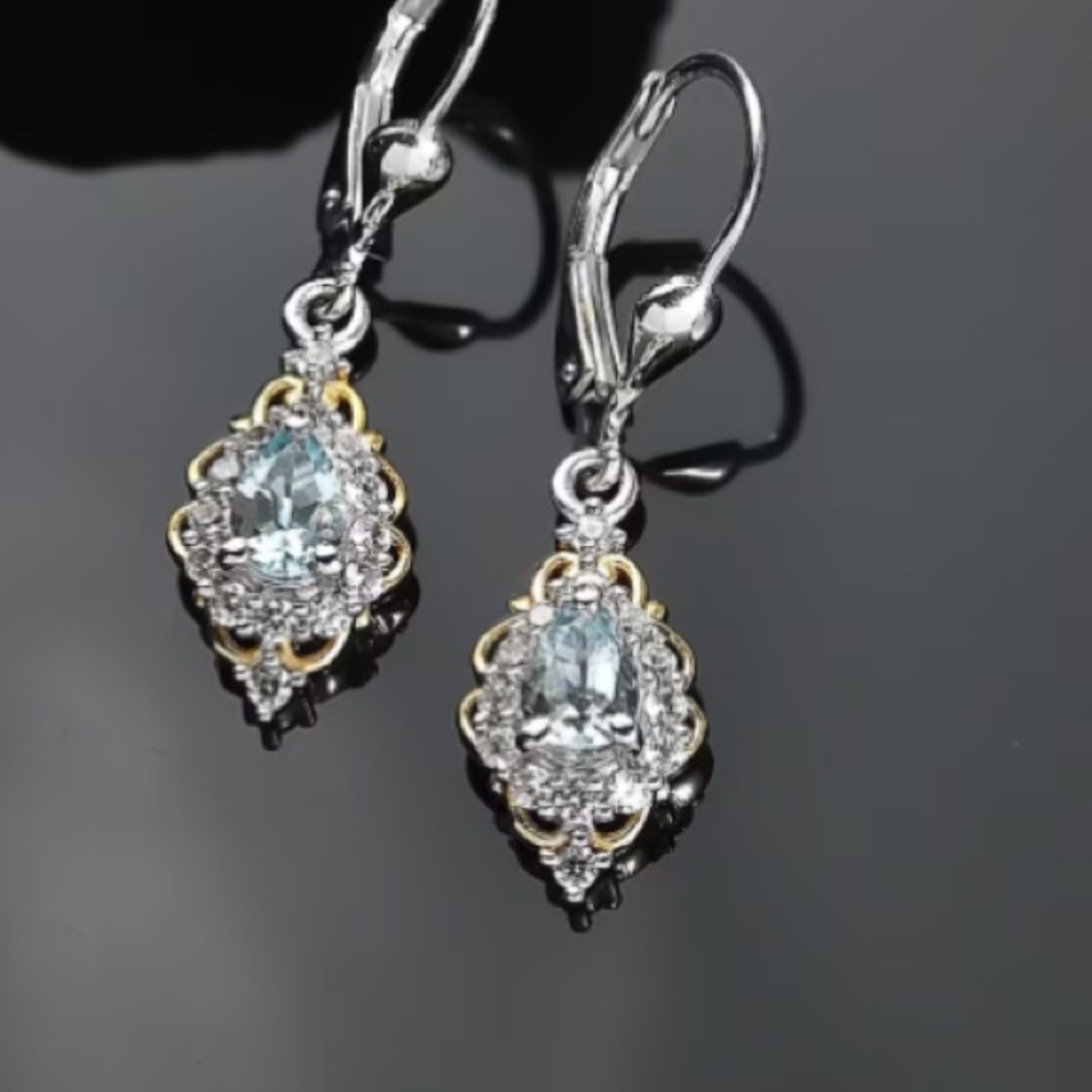 💎Mangoro Aquamarine Drop Earrings💎